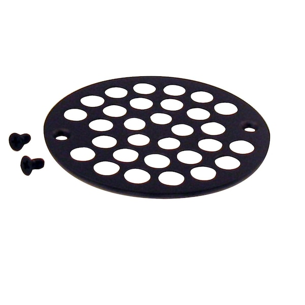 Westbrass 4" Brass Shower Drain Cover, Oil Rubbed Bronze D3192-12 - main